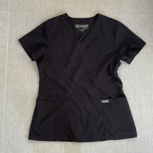 Grey’s Anatomy by Barco black scrub top size small
